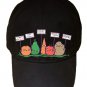 "Protesting Vegans" Vegetables Protest Signs Funny - Black Adjustable Cap Hat