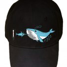 "Barnacale Beard" Humpback Whale & Sword Fish Barber - Black Adjustable Cap Hat