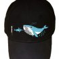 "Barnacale Beard" Humpback Whale & Sword Fish Barber - Black Adjustable Cap Hat