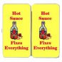 Hot Sauce Fixes Everything Food Humor Cartoon - Womens Taiga Hinge Wallet Clutch