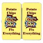 Potato Chips Fix Everything Food Humor - Womens Taiga Hinge Wallet Clutch