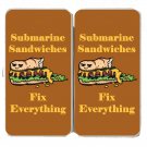 Submarine Sandwiches Fix Everything Food - Womens Taiga Hinge Wallet Clutch