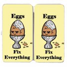 Eggs Fix Everything Food Humor Cartoon - Womens Taiga Hinge Wallet Clutch