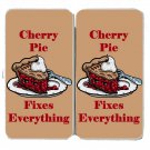 Cherry Pie Fixes Everything Food Humor - Womens Taiga Hinge Wallet Clutch