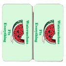 Watermelons Fix Everything Food Humor Cartoon - Womens Taiga Hinge Wallet Clutch