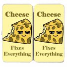 Cheese Fixes Everything Food Humor - Womens Taiga Hinge Wallet Clutch