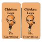 Chicken Legs Fix Everything Food Humor - Womens Taiga Hinge Wallet Clutch