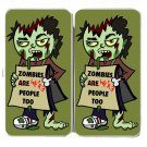 Zombies Were People Funny Undead w/ Sign - Womens Taiga Hinge Wallet Clutch