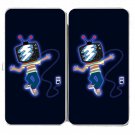 TV Boy Funny Walking w/ Television Head - Womens Taiga Hinge Wallet Clutch