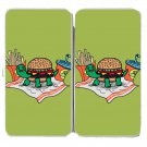 Turtle Burger Funny Shell Bun Fries w/ Meal - Womens Taiga Hinge Wallet Clutch