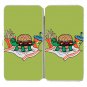 Turtle Burger Funny Shell Bun Fries w/ Meal - Womens Taiga Hinge Wallet Clutch