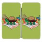 Turtle Burger Funny Shell Bun Fries w/ Meal - Womens Taiga Hinge Wallet Clutch