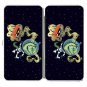 Rockin Space Dinolizard Funny Dinosaur Alien - Womens Taiga Hinge Wallet Clutch