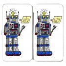 80's Love Robot Cute Vintage Feeling Robot - Womens Taiga Hinge Wallet Clutch
