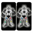 Playbot Funny Giant Robot Game Controller - Womens Taiga Hinge Wallet Clutch