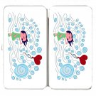 Lost Heart Cute Little Girl w/ Wind & Balloon - Womens Taiga Hinge Wallet Clutch