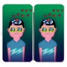 Day Dreaming Imagine Boy Artwork Cartoon - Womens Taiga Hinge Wallet Clutch