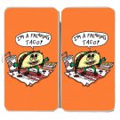 Freakin Taco Funny Mexican Food Cartoon - Womens Taiga Hinge Wallet Clutch