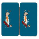 Egg Skate Funny Skateboard Fall Yoke Splatter - Womens Taiga Hinge Wallet Clutch