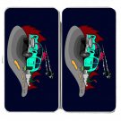 Dino Car Funny Dinosaur Lizard Car Cartoon - Womens Taiga Hinge Wallet Clutch