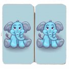 Cute Lil Elephant Funny Cute Animal Cartoon - Womens Taiga Hinge Wallet Clutch