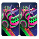Bird Fairy Colorful Flying Cartoon Artwork - Womens Taiga Hinge Wallet Clutch
