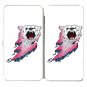 Bear Bolt Lightning Animal Cartoon Logo - Womens Taiga Hinge Wallet Clutch
