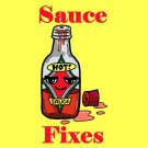 Hot Sauce Fixes Everything Food Humor - Rectangle Refrigerator Magnet