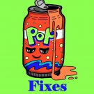 Soda Fixes Everything Food Humor Cartoon - Rectangle Refrigerator Magnet