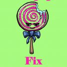Lollipops Fix Everything Food Humor Cartoon - Rectangle Refrigerator Magnet