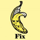 Bananas Fix Everything Food Humor Cartoon - Rectangle Refrigerator Magnet