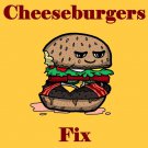 Bacon Cheeseburgers Fix Everything Food Humor - Rectangle Refrigerator Magnet