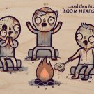 "Zombie Tales" Campfire Stories Roast Brain - Plywood Wood Print Poster Wall Art