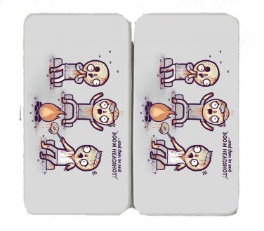 "Zombie Tales" Campfire Stories Roast Brain - Womens Taiga Hinge Wallet Clutch