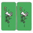 "Using Force" Rabbit & Turtle Physics Science - Womens Taiga Hinge Wallet Clutch