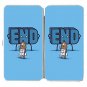 "The End Is Near" Doomsday Man Funny Word - Womens Taiga Hinge Wallet Clutch