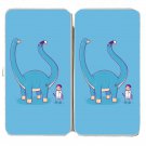 "Someone On Your Level" Dinosaur Painted Tail - Womens Taiga Hinge Wallet Clutch