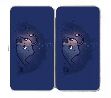 "Reading Light" Deep Sea Angler Lure Fish - Womens Taiga Hinge Wallet Clutch