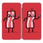 "I'm Delicious" Bacon Slice Eating Itself Fun - Womens Taiga Hinge Wallet Clutch