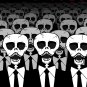 Dead Suits Skeleton March Mass of Skulls on the Move - Vinyl Sticker