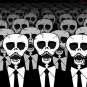 Dead Suits Skeleton March Mass of Skulls on the Move - Vinyl Sticker