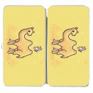 "Desert Air" Rabbit Skateboard Jump on Camel - Womens Taiga Hinge Wallet Clutch