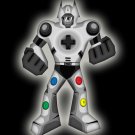 Playbot Funny Giant Robot Video Game Controller - Vinyl Sticker