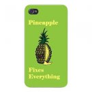 Pineapple Fixes Everything Food Humor - FITS iPhone 5 5s Plastic Snap On Case