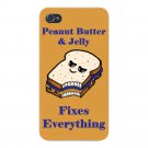 Peanut Butter & Jelly Fixes Everything - FITS iPhone 5 5s Plastic Snap On Case
