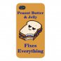 Peanut Butter & Jelly Fixes Everything - FITS iPhone 5 5s Plastic Snap On Case