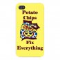 Potato Chips Fix Everything Food Humor - FITS iPhone 5 5s Plastic Snap On Case