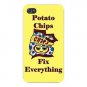 Potato Chips Fix Everything Food Humor - FITS iPhone 5 5s Plastic Snap On Case