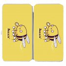 "Buzzin" Funny Bumblebee Bee Drinking Coffee - Womens Taiga Hinge Wallet Clutch