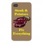 Steak & Potatoes Fix Everything Food - FITS iPhone 5 5s Plastic Snap On Case